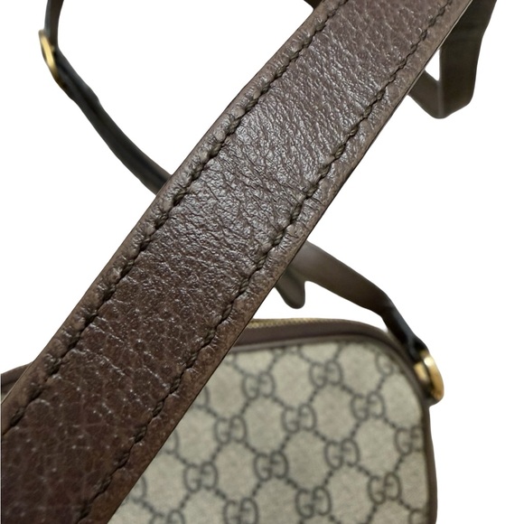 Gucci Mini Supreme Ophidia GG Canvas Crossbody Bag with Web Stripe - Picture 5 of 13